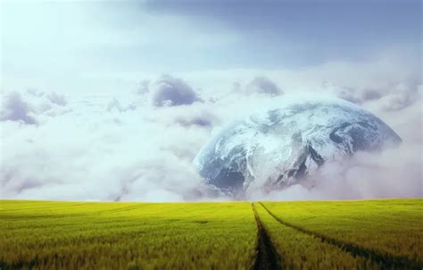Wallpaper field, the sky, clouds, Nature, Landscape, wallpapers for ...