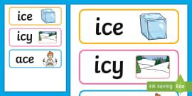 3 Letter Words with 'g' in the Middle Word Cards - Twinkl