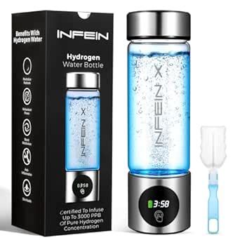 Hydrogen Water Bottle, 3000PPB Portable Hydrogen Water Ionizer Machine ...