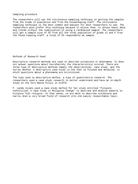 Image result for Research Proposal Sampling Procedure