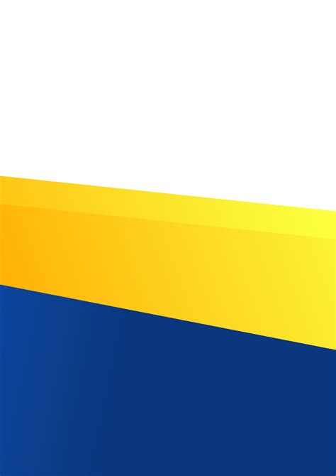 Simple flyer template background with blue and yellow or orange color ...