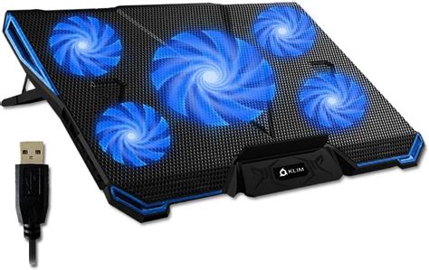 KLIM Cyclone Laptop Cooling Pad - 5 Fans Cooler - India | Ubuy