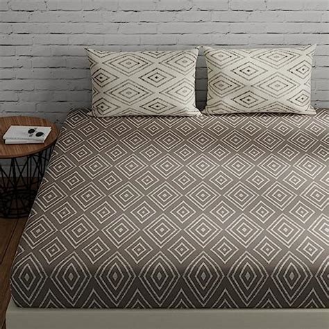 Huesland by Ahmedabad Cotton 144 TC Cotton Bedsheets for Double Bed ...