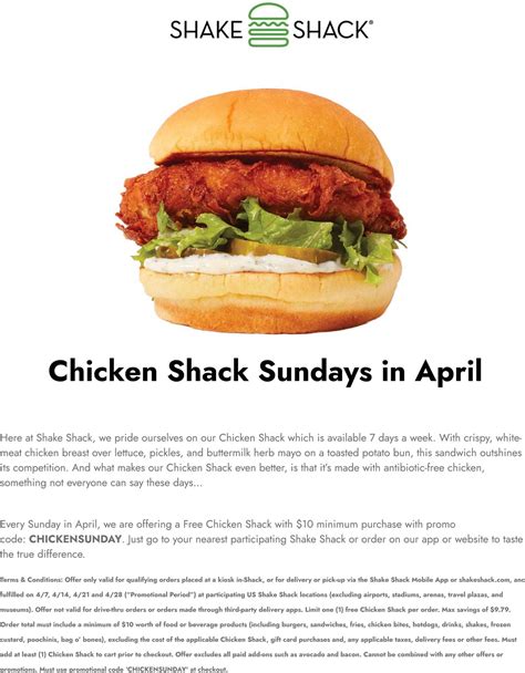 5-9p daily get $10 off $30 on Shake Shack orders delivered | Shake ...