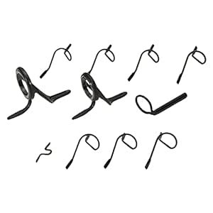 CALADNIS 11x Stripper Snake Guides Tip-Top Kit 9ft 4WT to 11WT for Rod ...