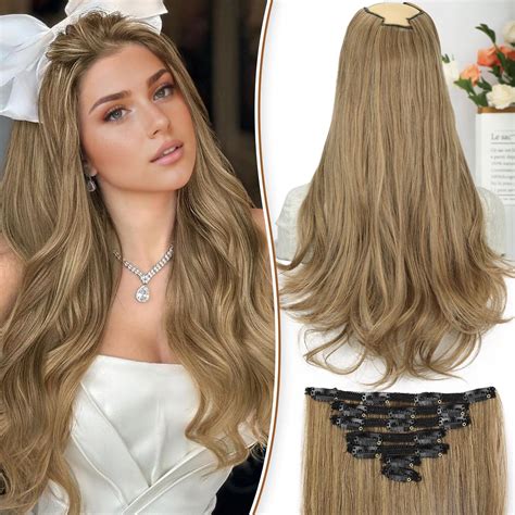 Amazon.com : KooKaStyle Clip in Hair Extensions for Women,Chocolate ...