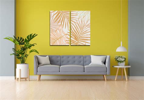 Palm Leaves Wall Art, Set Of 2 – Myindianthings