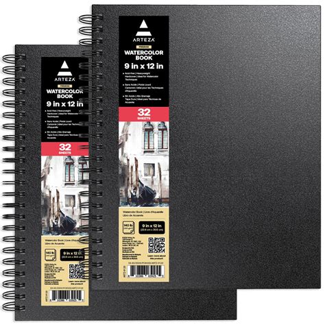 Snapklik.com : Watercolor Sketchbook, 2-Pack, 64 Pages Each, 9 X 12 ...