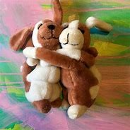Image result for Vintage Plush Hugging Bunnies