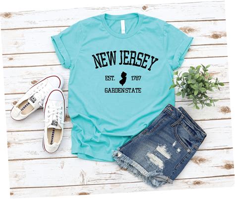 New Jersey Garden State T-shirt - New Jersey T-shirt - New Jersey Gift ...