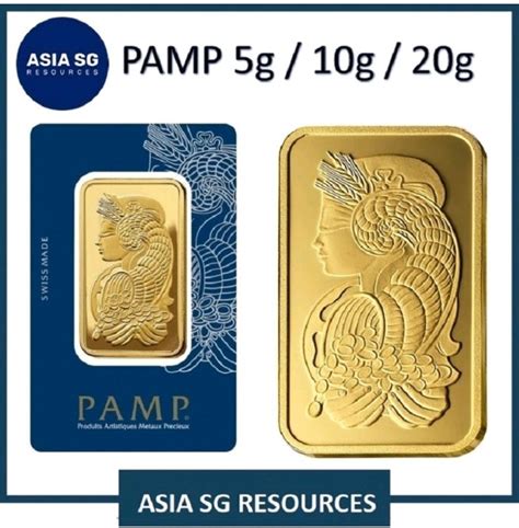 PAMP 20 Grams Gold Bar | PAMP 10 Grams Gold Bar | PAMP 5 Grams Gold Bar ...