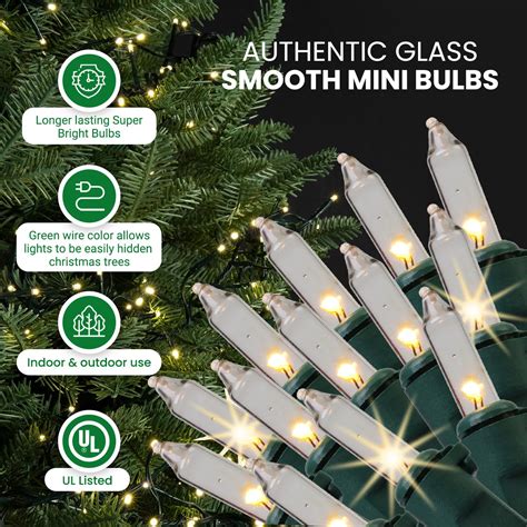 Tupkee Christmas Uniquely LED Twinkle Lights - Matches Incandescent ...
