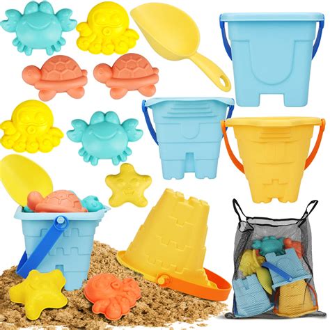 TOY Life Beach Sand Toys for Toddlers Kids - Sand Buckets and Shovel ...