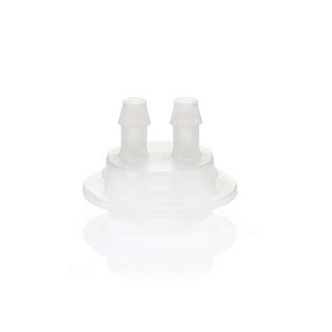 EZBio® GL45 Open Cap & Molded 2x 1/4" HB, Natural PP for Glass Bottles ...