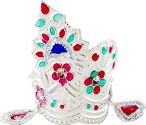 KMJ Pure Silver mukut for god, laddu gopalji, Lord Krishna Idol (wt. 6 ...