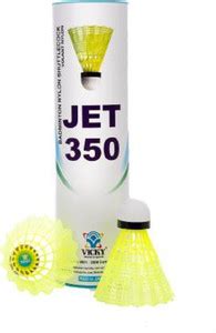 VICKY Jet 350 Nylon Shuttle - Yellow (Medium Slow, 76, Pack of 3) Nylon ...