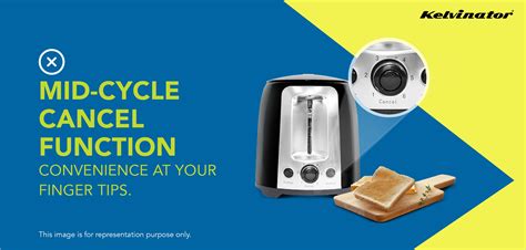 Kelvinator Superio 750 Watts Pop Up Toaster,Grey, KPTPM0022S