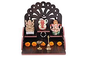 AVAD Wooden Wall Mounted Pooja Temple | Pooja Temple | Devghar Mandir ...