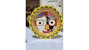 Buy Hand Painted Aluminium Plate Lord Jagannath Subhadra Balabhadra ...