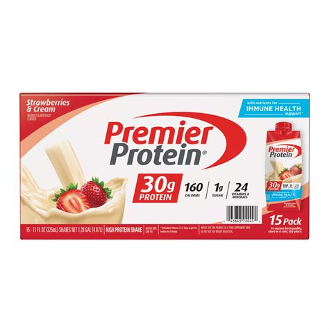 Premier Protein Strawberry Protein Shake, 15 ct. | BJ's Wholesale Club