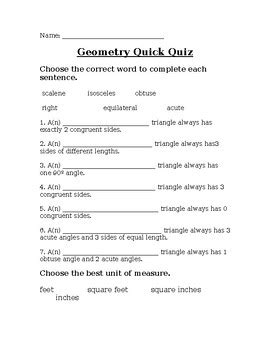 Image result for Geometry Quick Study