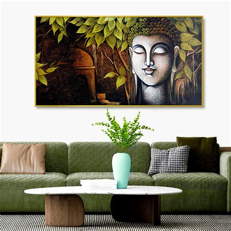 The Buddha & the Bodhi Tree Wall Painting – Wall Melody