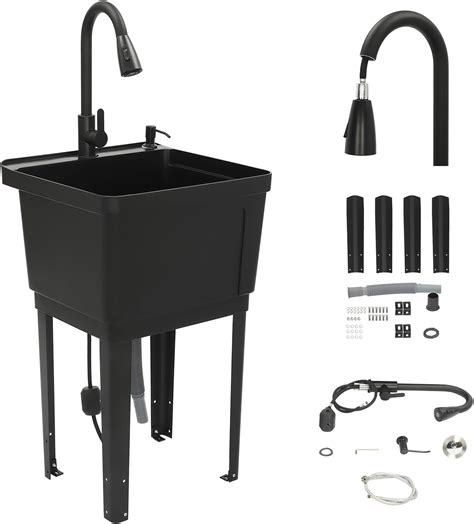 Home Laundry & Utility Sinks, Free Standing Laundry Sink with Soap ...