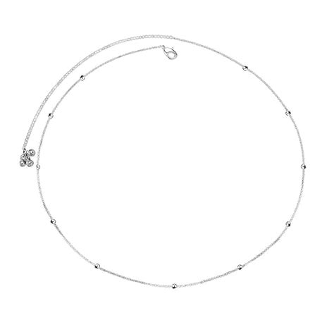 Buy THANU'S CRAFT White Silver kamar band Body Belly hip Stomach Chain ...