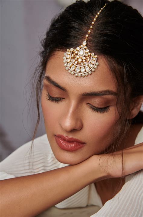 Vilina Polki Silver Maang Tikka – Paisley Pop Shop