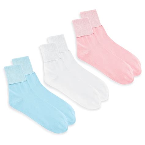 Snapklik.com : Buster Brown Womens 100% Cotton Fold Over Bobby Socks ...