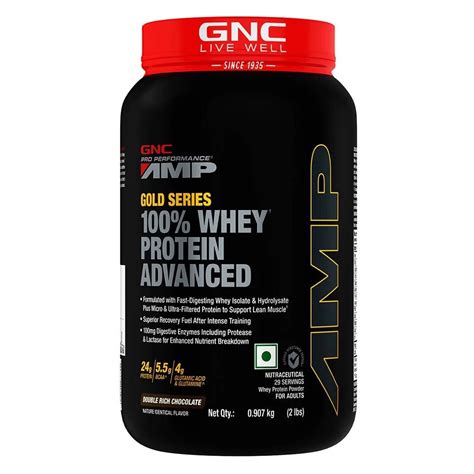 GNC AMP Gold Series 100% Whey Protein Advanced – NutraCore