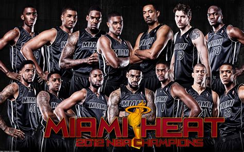 Miami Heat 2012 NBA Champions Roster Wallpaper | Basketball Wallpapers ...