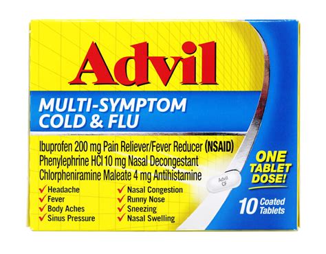 Advil Multi Symptom Cold Flu Coated Tablets 10 Ea 2 Pack | Amerikasepetim