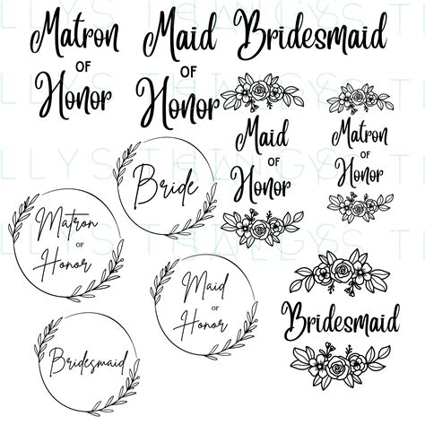 Bachelorette Bridal Party SVG Cricut Files Wedding Party Bundle Instant ...