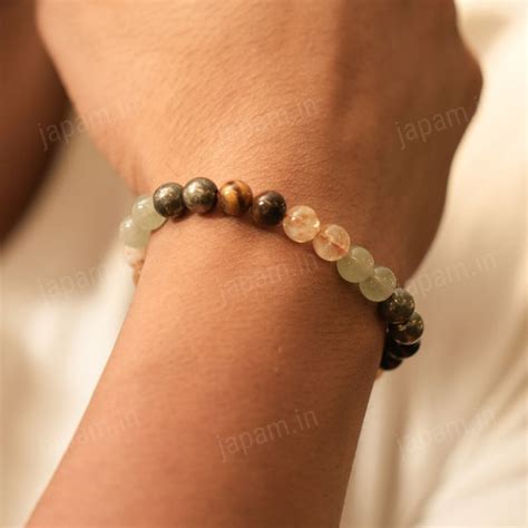 Money Magnet Fusion Band - Pyrite, Tiger Eye, Citrine & Aventurine Bea ...