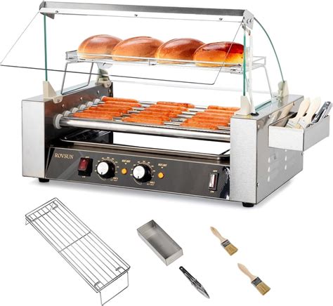 Amazon.com: ROVSUN Hot Dog Roller ETL Certified, 18 Hot Dog 7 Rollers ...