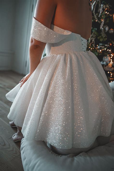 Plus size short sparkly wedding dress milana – Artofit - sparkly wedding dress