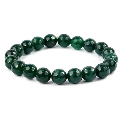 Buy Reiki Crystal Products Green Aventurine Bracelet Diamond Cut 10 mm ...