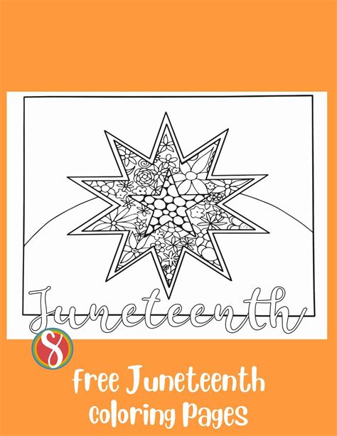 Free Juneteenth Coloring Pages — Stevie Doodles