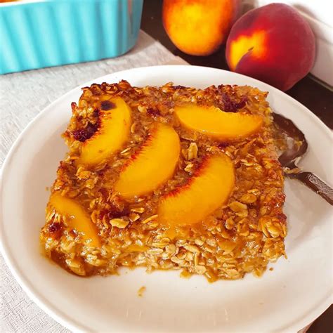 Peach Baked Oatmeal - Cooking Circuit