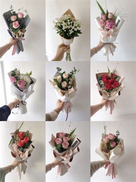 small bouquets floral design inspiration | Small flower bouquet, Satin ...