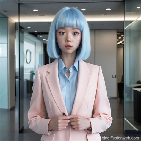 AI Cartoon Character in Office Lobby | Stable Diffusion Online