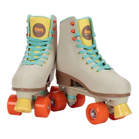 Gem Quad Roller Skates Cream Size 3 6 | Desertcart INDIA