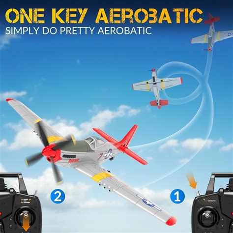 VOLANTEXRC 4CH RC Plane Fighter Airplane P51D India | Ubuy