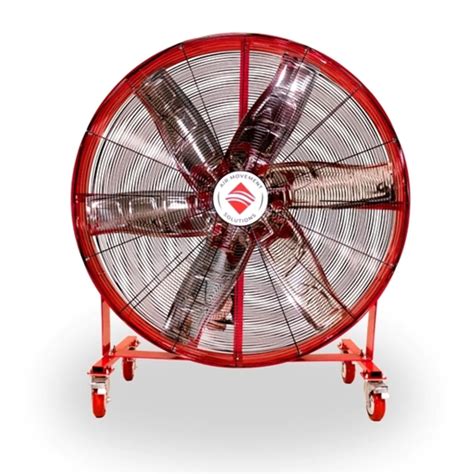 Lanair AirMobile 59 In Variable Speed Floor Fan. 220V Red Foils