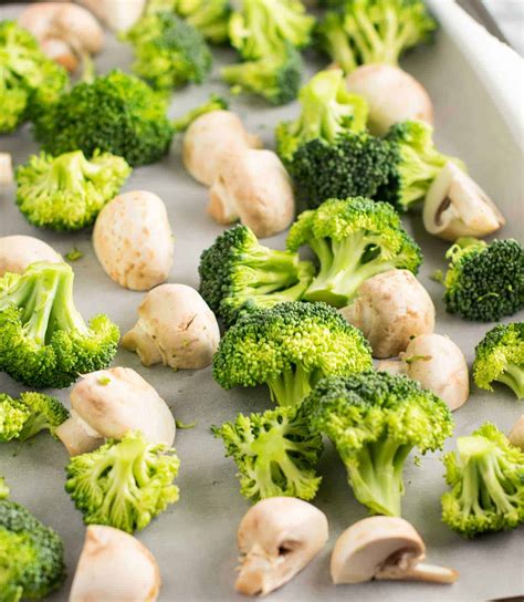 Roasted Broccoli and Mushrooms Recipe - Build Your Bite