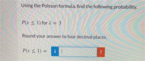 Image result for Poisson Probability Formula