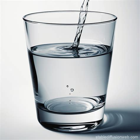 Water Glass Surface Tension | Stable Diffusion Online