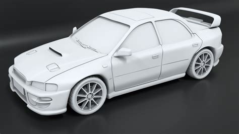Subaru GC8 STL with separated parts for 3D printing 3D model 3D ...
