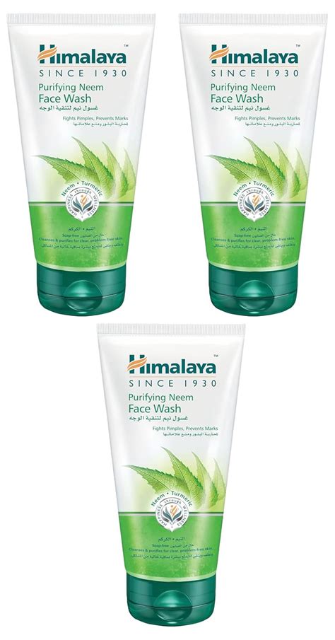 Himalaya Herbals Purifying Neem Face Wash, 150ml (Pack of 3) : Amazon ...